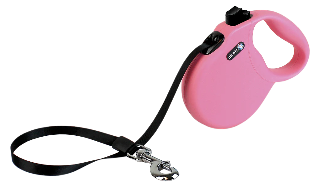 Alcott Retractable Dog Lead Pink Large