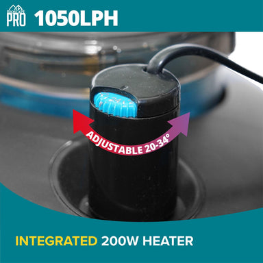 Bioscape PRO Easy Clean Canister Filter with Inbuilt Heater 1050 L/PH