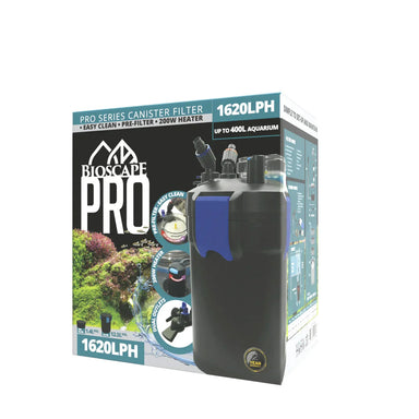 Bioscape PRO Easy Clean Canister Filter with Inbuilt Heater 1620 L/PH