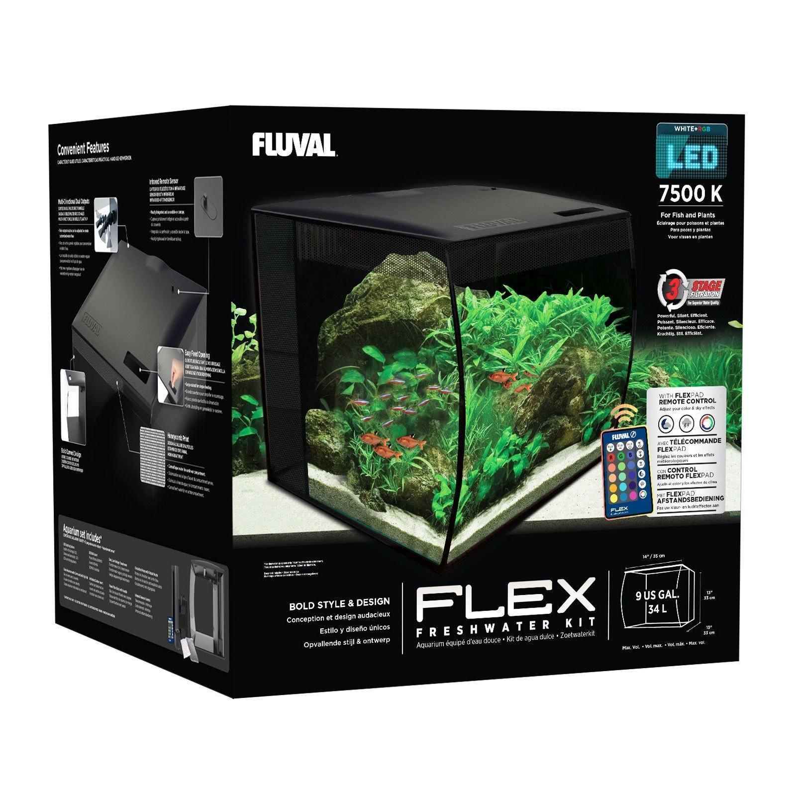 Fluval Flex Aquarium 34 Litre Black