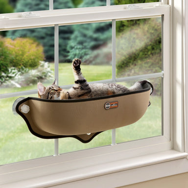 K&H EZ Mount Window Bed Tan 68x28cm