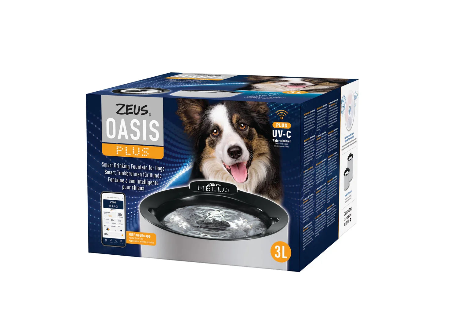 Zeus Oasis Plus Smart Drinking Fountain 3L