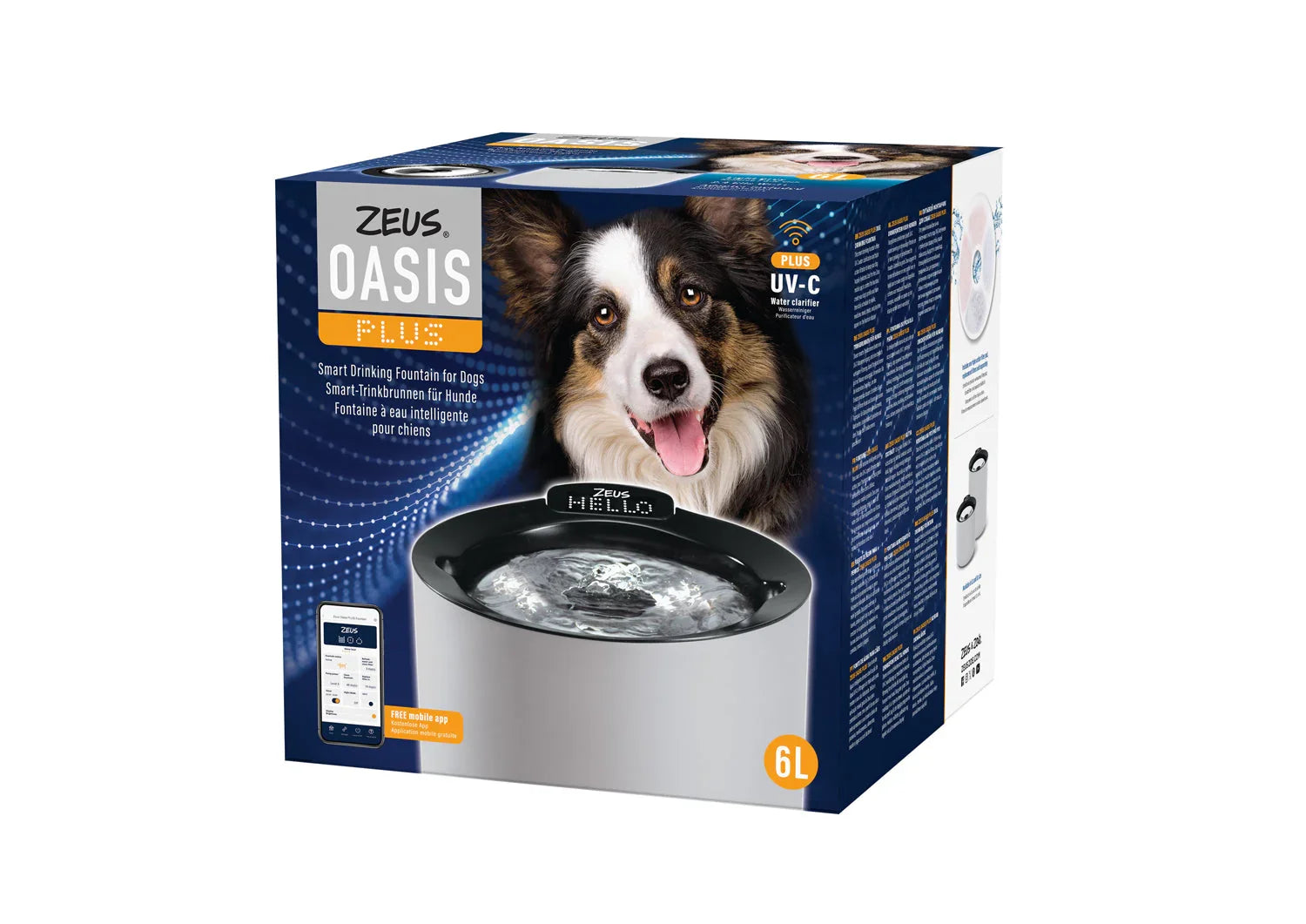 Zeus Oasis Plus Smart Drinking Fountain 6L