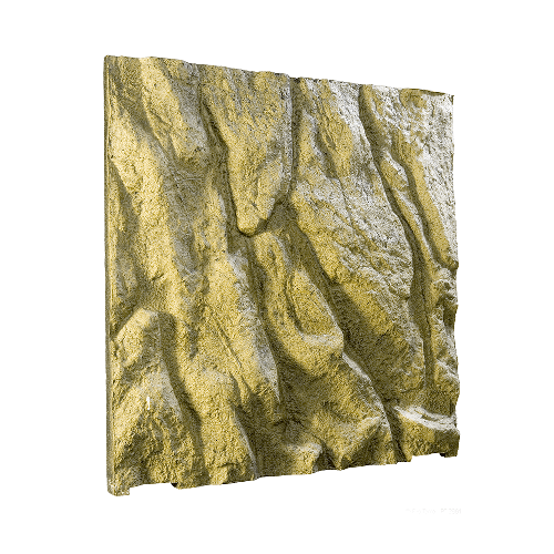 Reptile terrarium rock background panel, realistic textured landscape decor