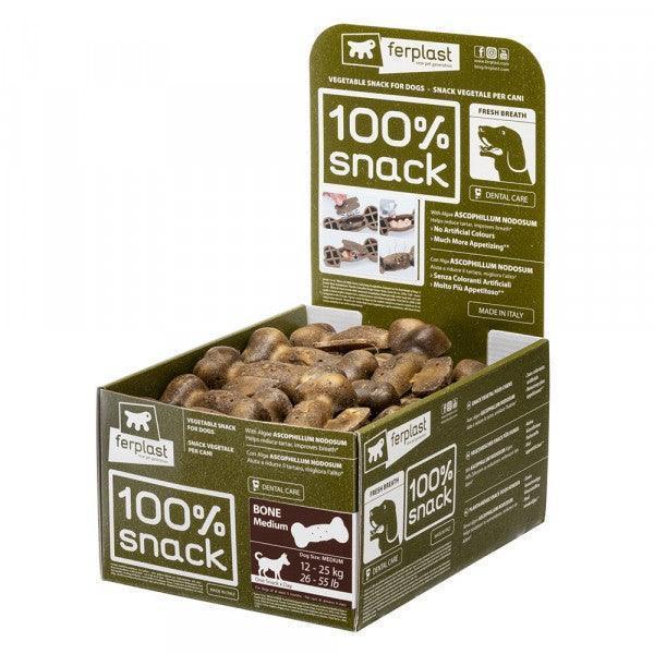 100% Snack Dog Bone Medium (45)