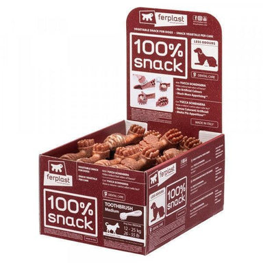 100% Snack Dog Sticks Toothbrush Medium (55)