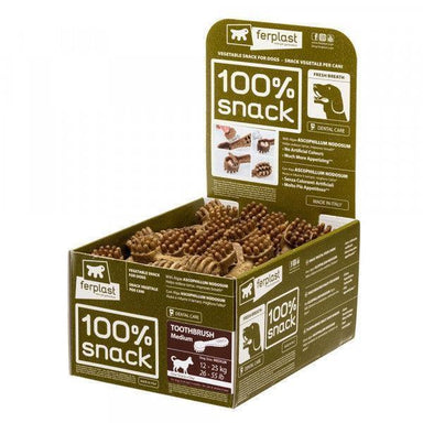 100% Snack Dog Sticks Toothbrush Medium (55)