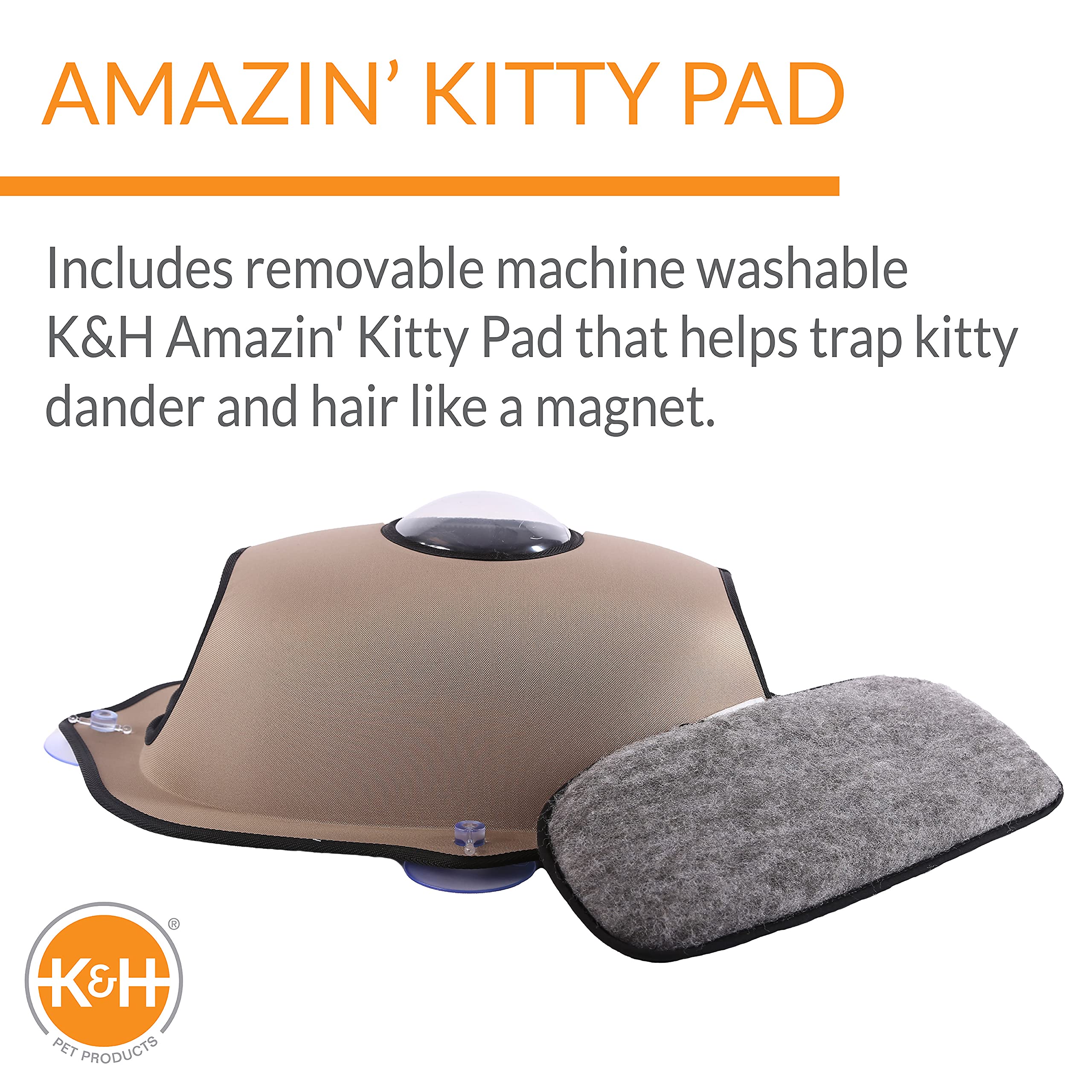 K&H EZ Mount Window Bubble Pod Tan
