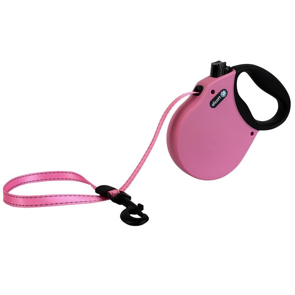 Alcott Retractable Dog Lead Pink Large