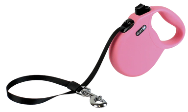 Alcott Retractable Dog Lead Pink Small