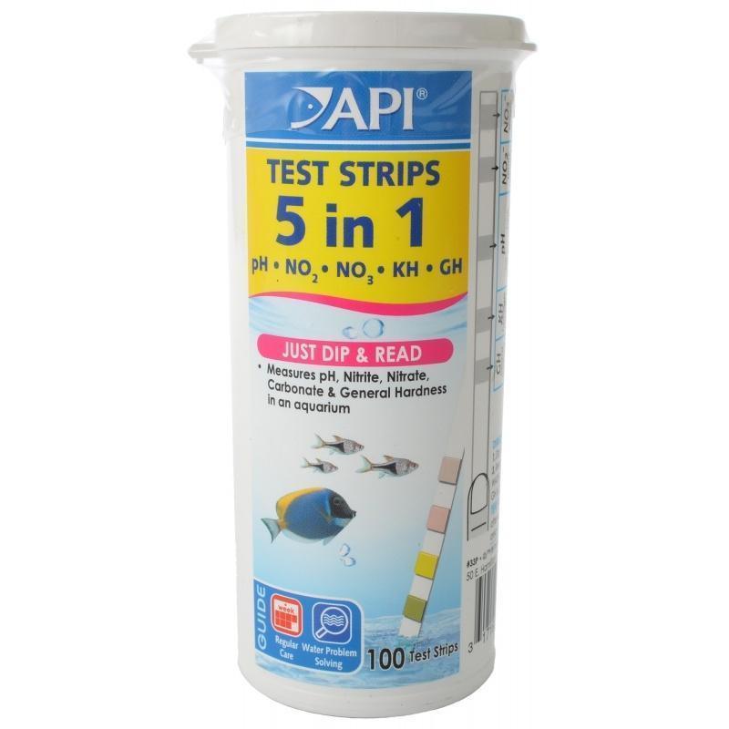 API 5 in 1 Test Strips 100 Pack