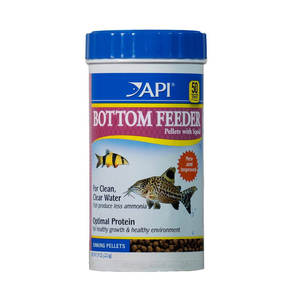 API Bottom Feeder Squid Pellets 224gm