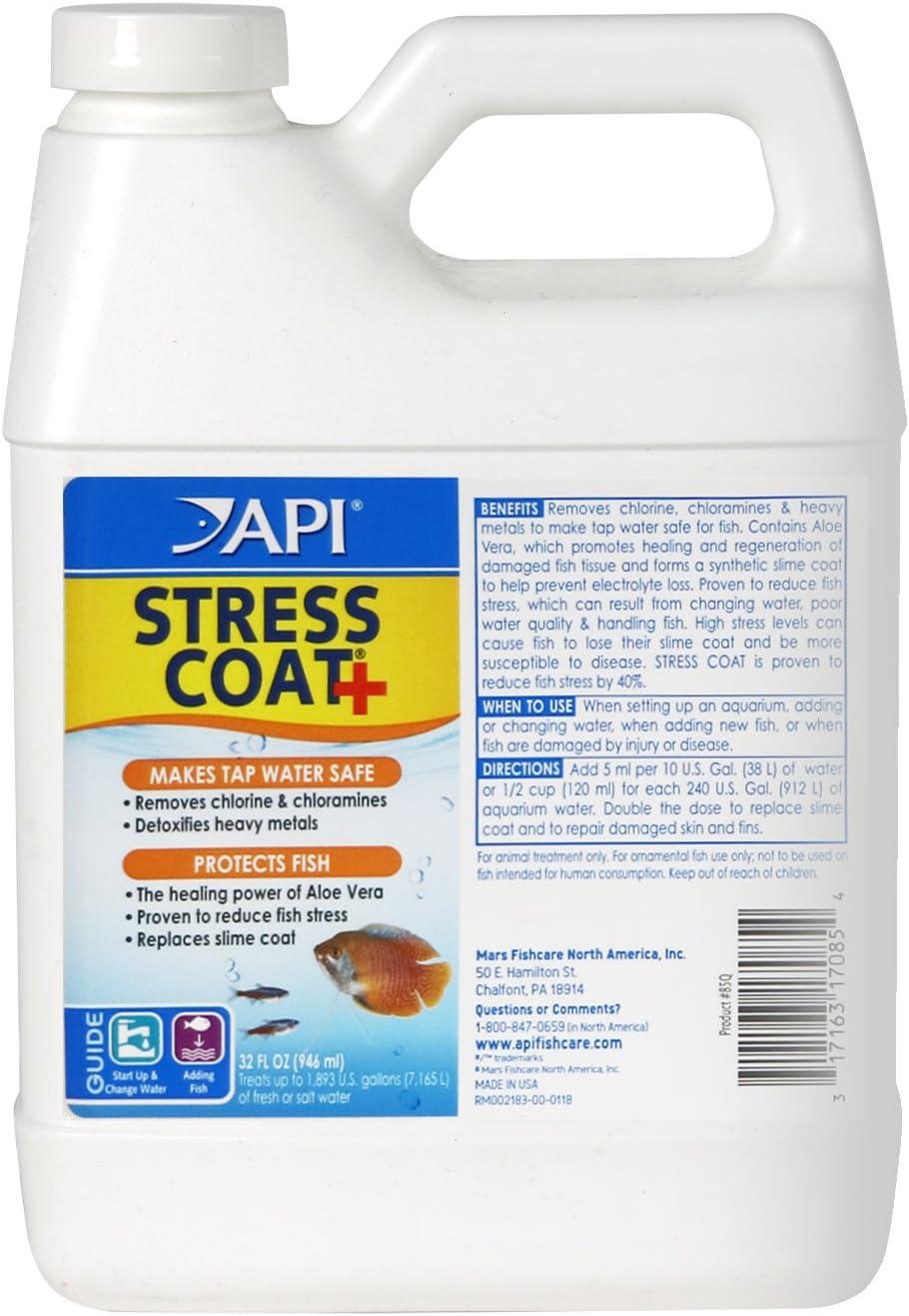 API Stress Coat+ 946ml Tap Water Conditioner