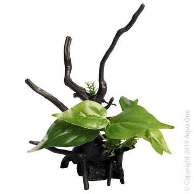 Aqua One Ecoscape Driftwood Ornament Devils Ivy