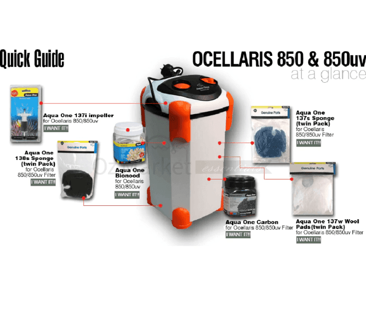 Aqua One Ocellaris 850 Canister Filter