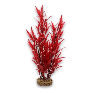 Aquarium Ornament Red Plant 38cm