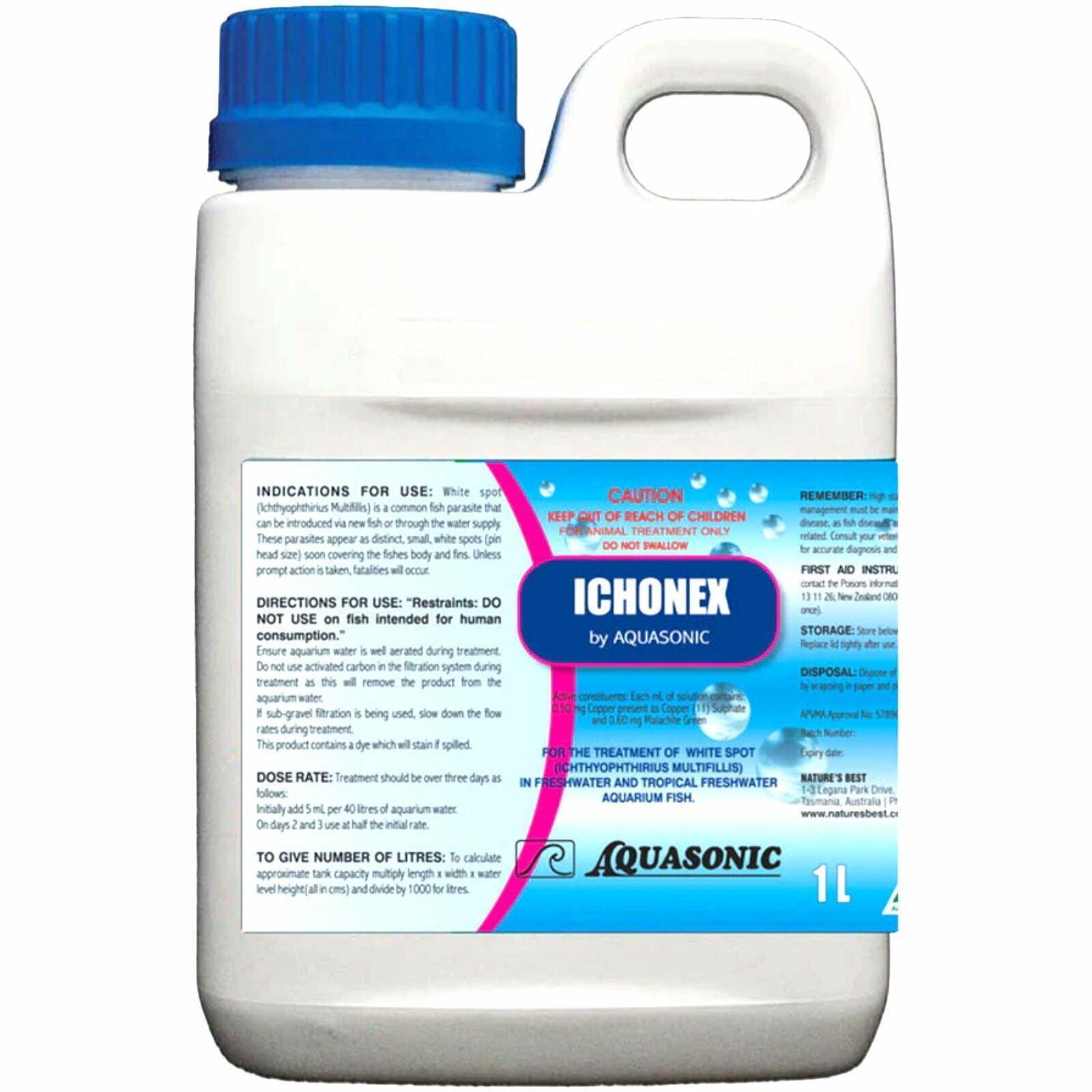 Aquasonic Ichonex White Spot Treatment 1 litre