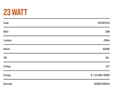 Arcadia Compact 23w 12% Desert Globe