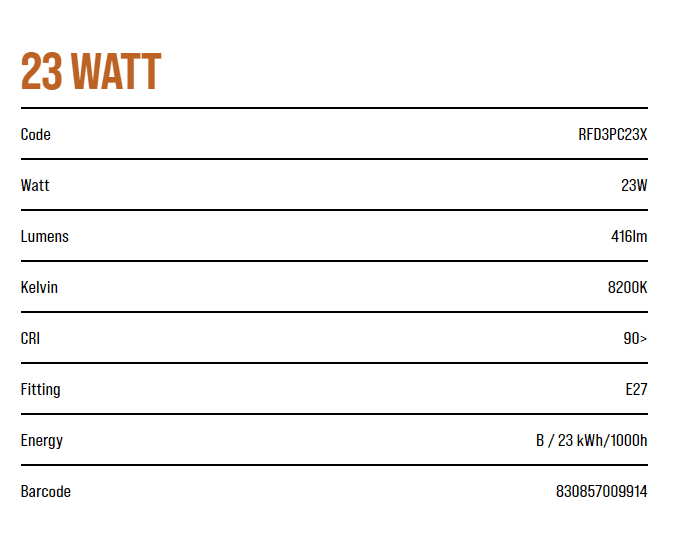 Arcadia Compact 23w 12% Desert Globe