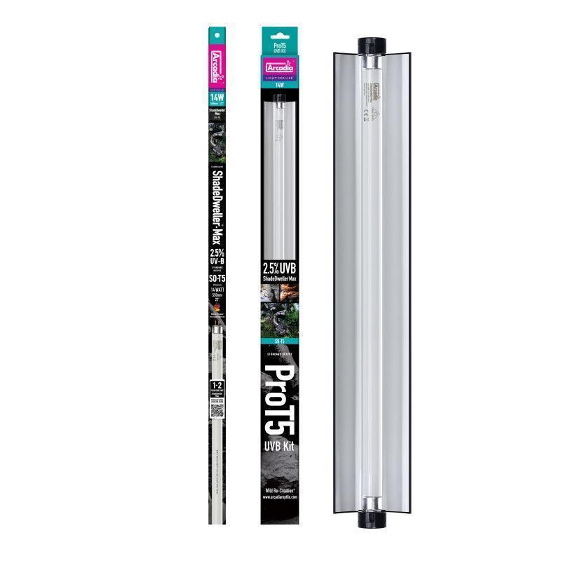 Arcadia Pro T5 2.5% UVB 14w Snake Lighting Kit