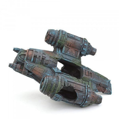 Bioscape Downed Starfighter Aquarium Ornament 24 x 16 cm