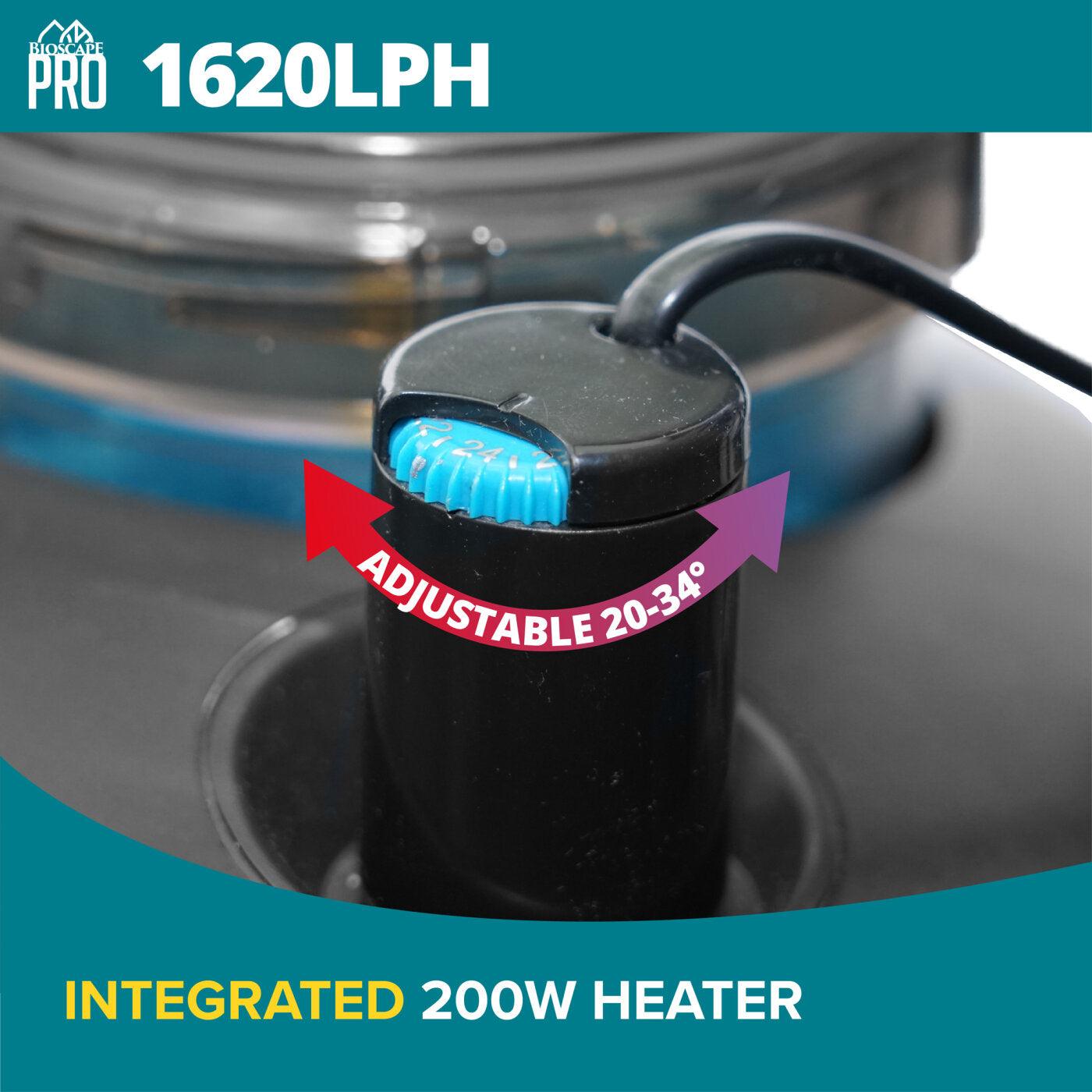 Bioscape PRO Easy Clean Canister Filter with Inbuilt Heater 1620 L/PH