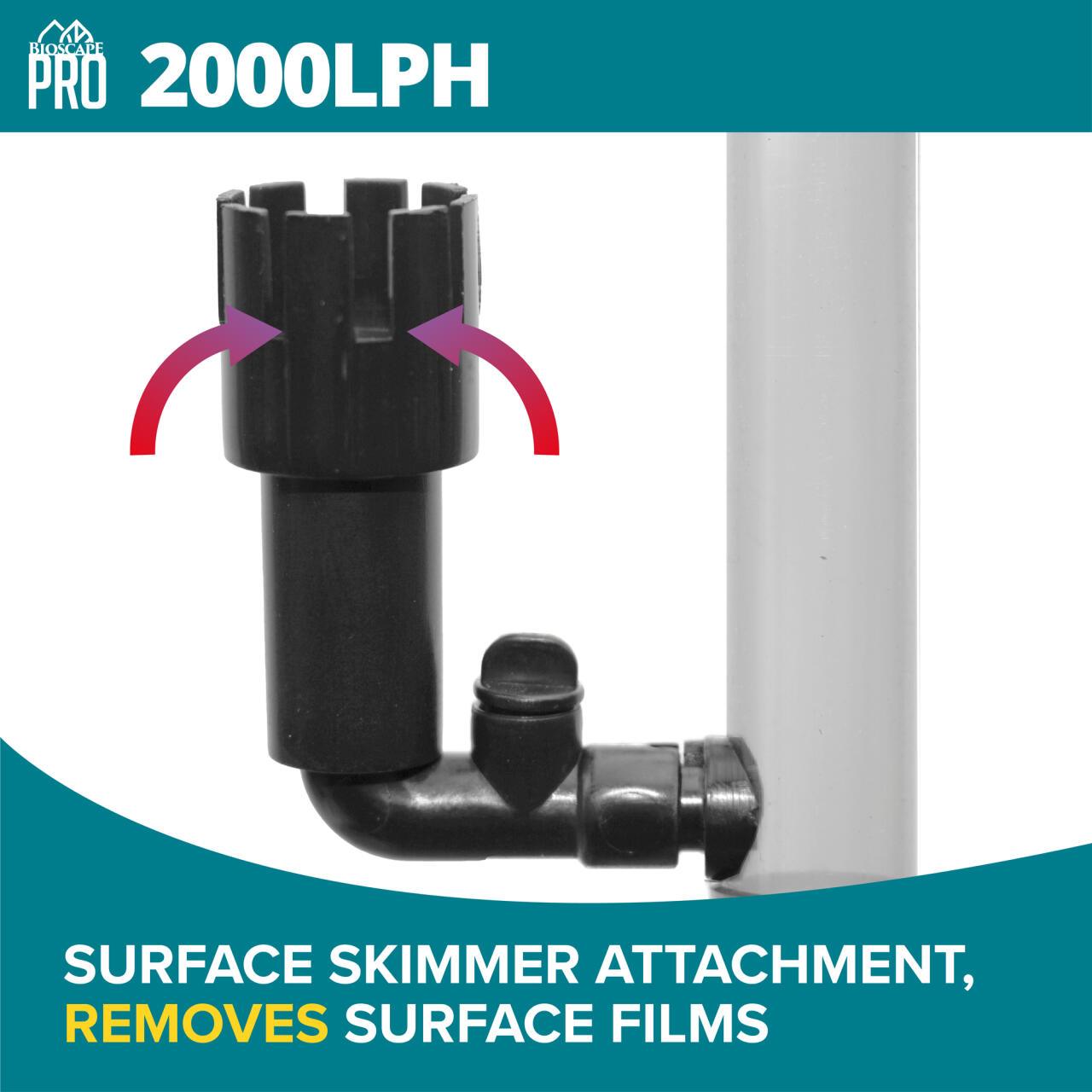 Bioscape PRO Easy Clean Canister Filter with Inbuilt Heater 2000 L/PH