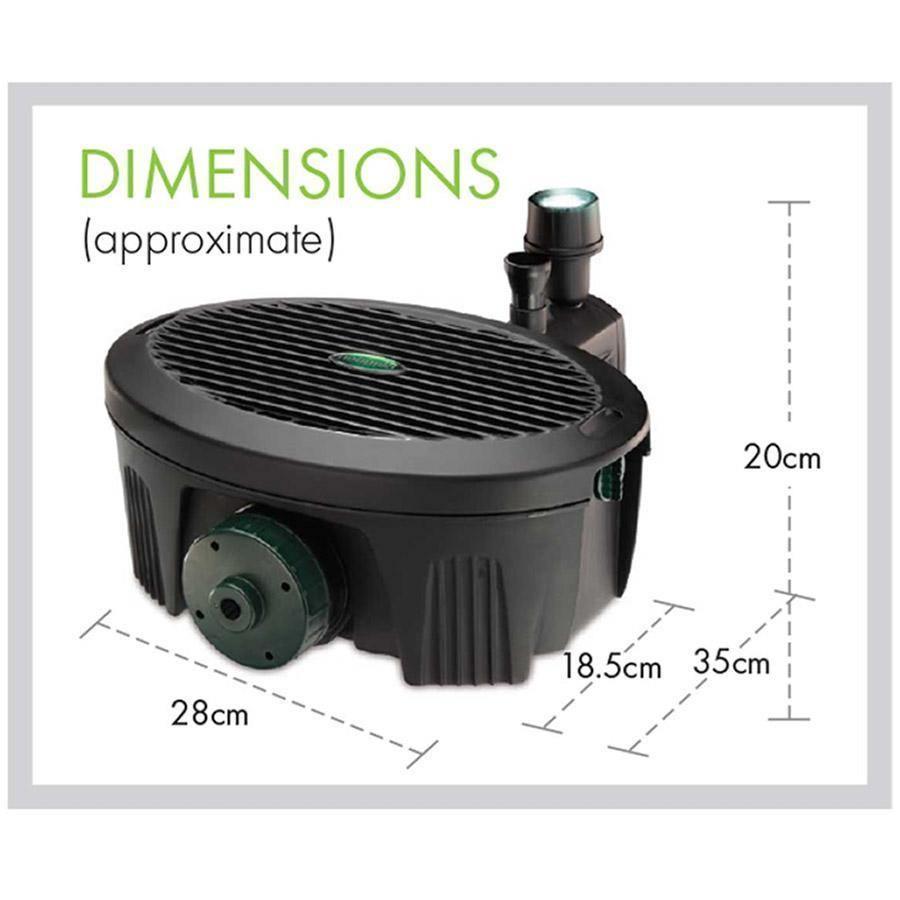 Blagdon Pond Pump Filter All In One 2000 Litres UVC + LED Light