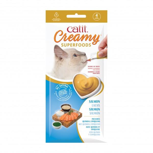 Catit Creamy Superfoods Cat Treat x 12