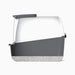 Catit Deluxe Hooded Cat Litter Pan Set - Grey-White Airsift