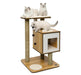 Catit Vesper Base Walnut Raised Cat Home with Platform