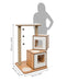 Catit Vesper Double Walnut Cat Twin Home with Platform