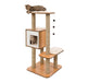 Catit Vesper High Base Walnut Cat Home with Twin Platform