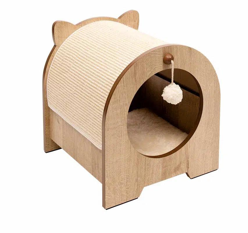 Catit Vesper Minou Cat Home with Scratcher Roof