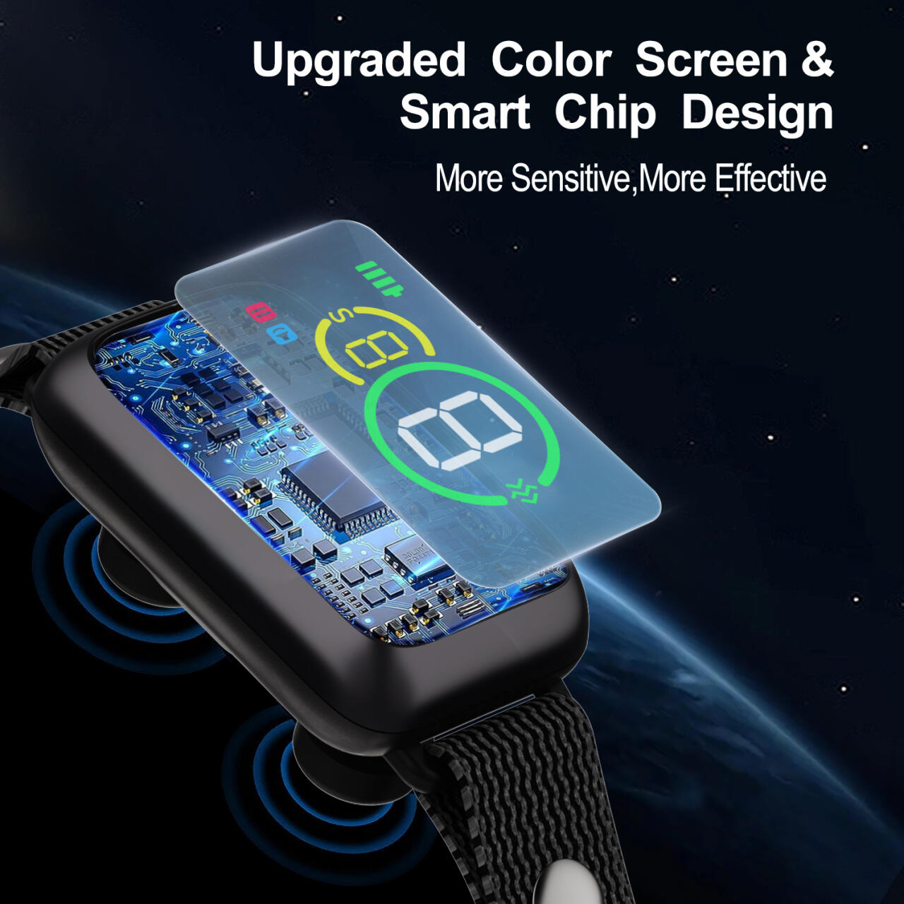 No-Shock Smart Bark Control Collar – Sound & Vibration Training