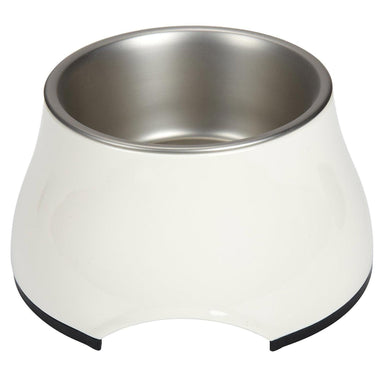 Dogit 2 in 1 Elevated Dog Feeding Bowl Small White