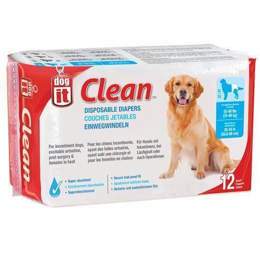 Dogit Dog Diapers Nappies XL 12 Pack