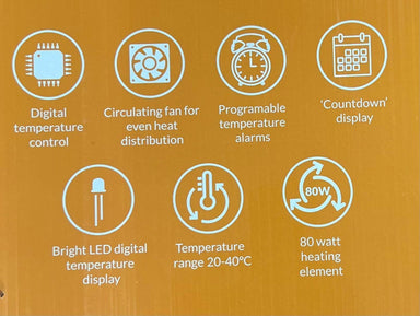 Eco Tech Deluxe Reptile Egg Incubator (With Free Candling Torch)