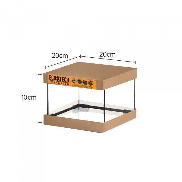 Eco Tech Glass Terrarium Tank 20 x 20 x 10cm