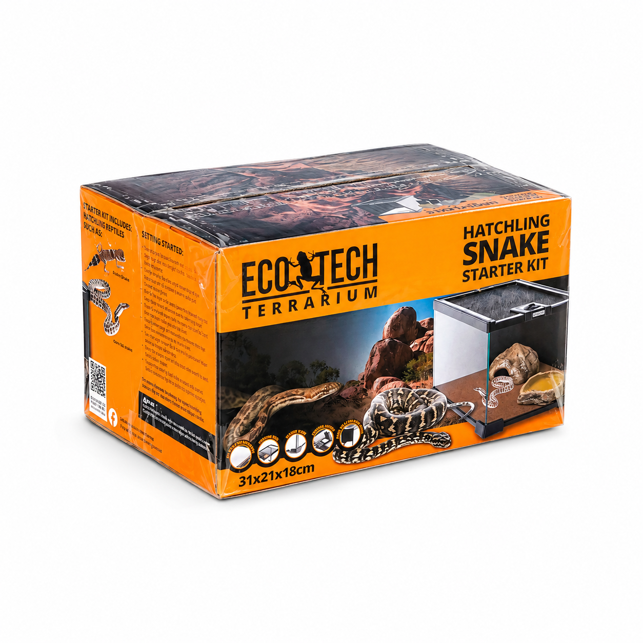 Eco Tech Hatchling Snake Starter Kit 31 x 21 x 18cm product view