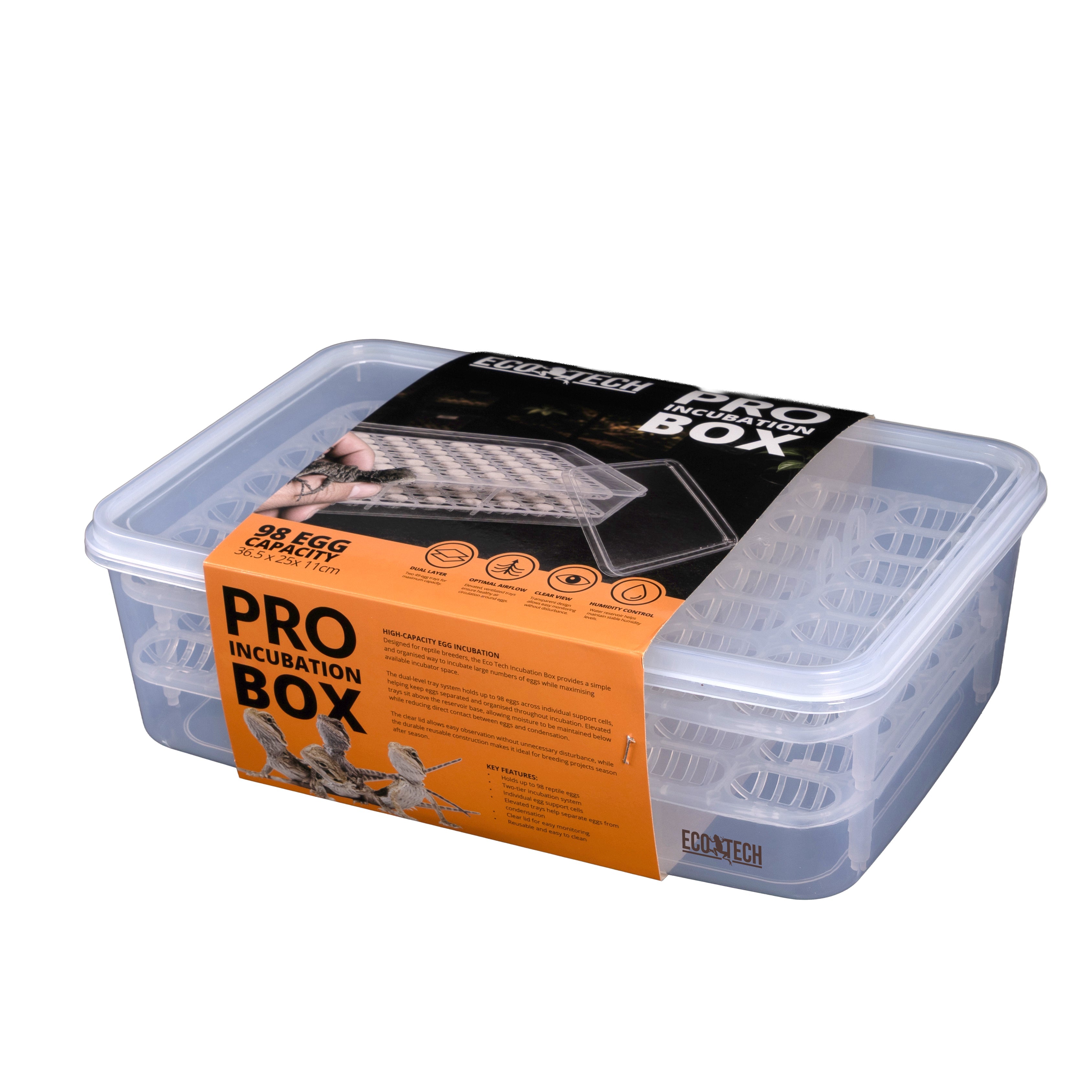 Eco Tech Pro 98 Egg Reptile Incubation Box product view