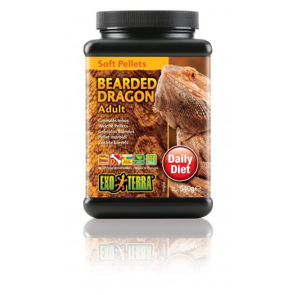Exo Terra Bearded Dragon Food Adult Soft Pellets 540gm
