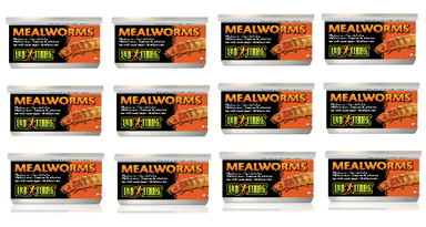 Exo Terra Canned Mealworms Bulk (12)