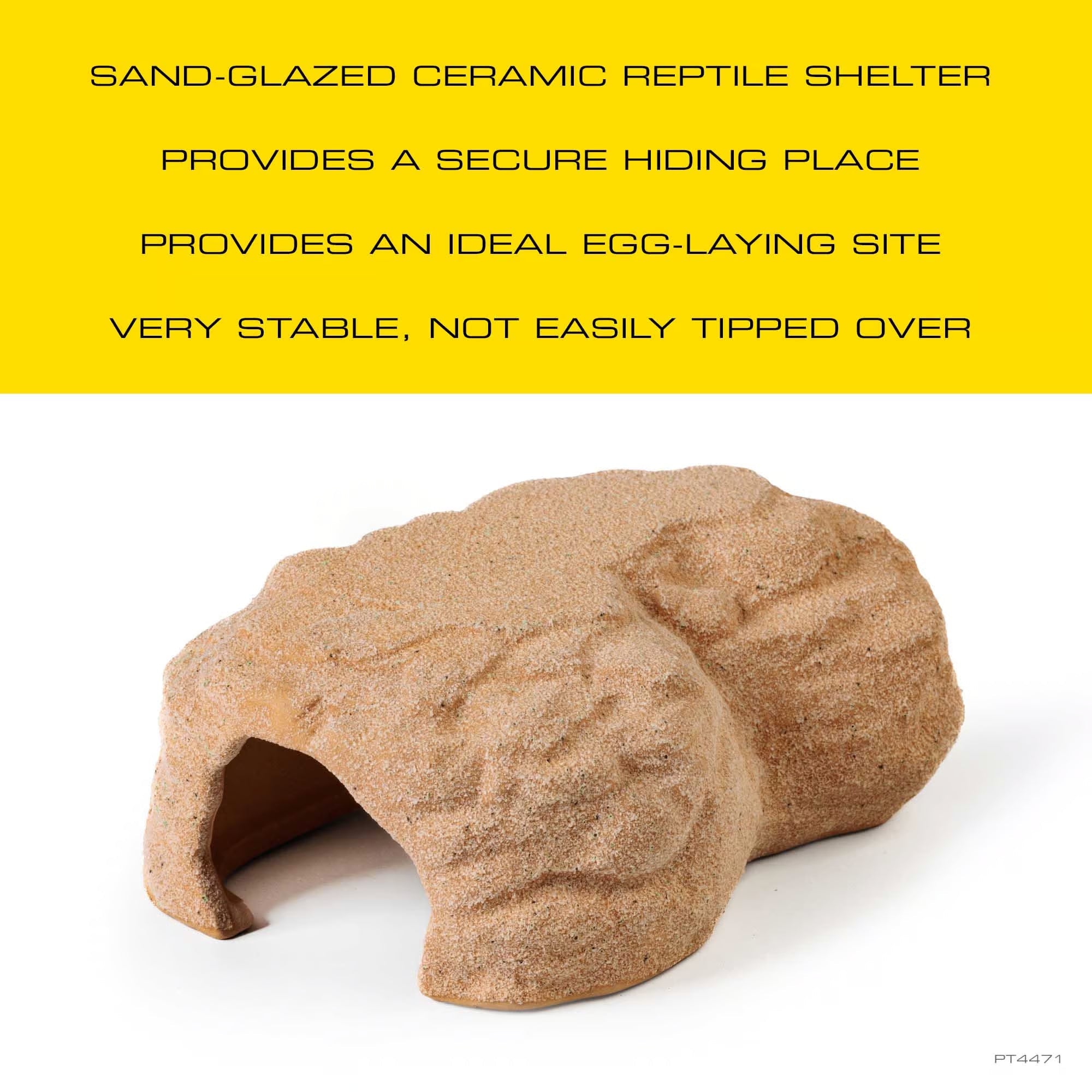 Exo Terra Large ceramic reptile cave hide for reptiles and amphibians