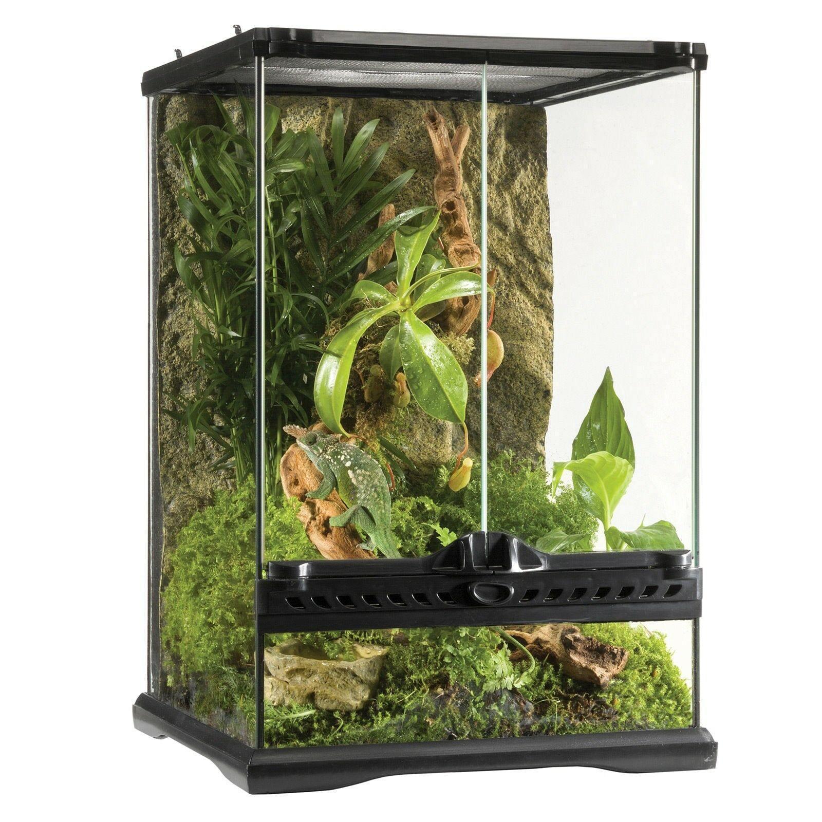 Exo Terra Reptile Terrarium 12"x12"x18" (30cm x 30cm x 45cm)