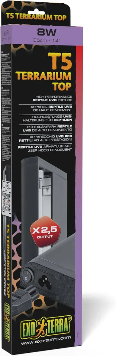Exo Terra T5 Reptile UVB300 8w Globe with Top