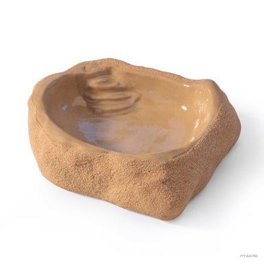 Exo Terra Small Ceramic Terrarium Dish – Reptile Food & Water Bowl