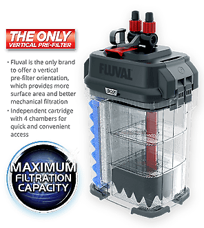 Fluval 107 Canister Filter with Free Phosphate Pad
