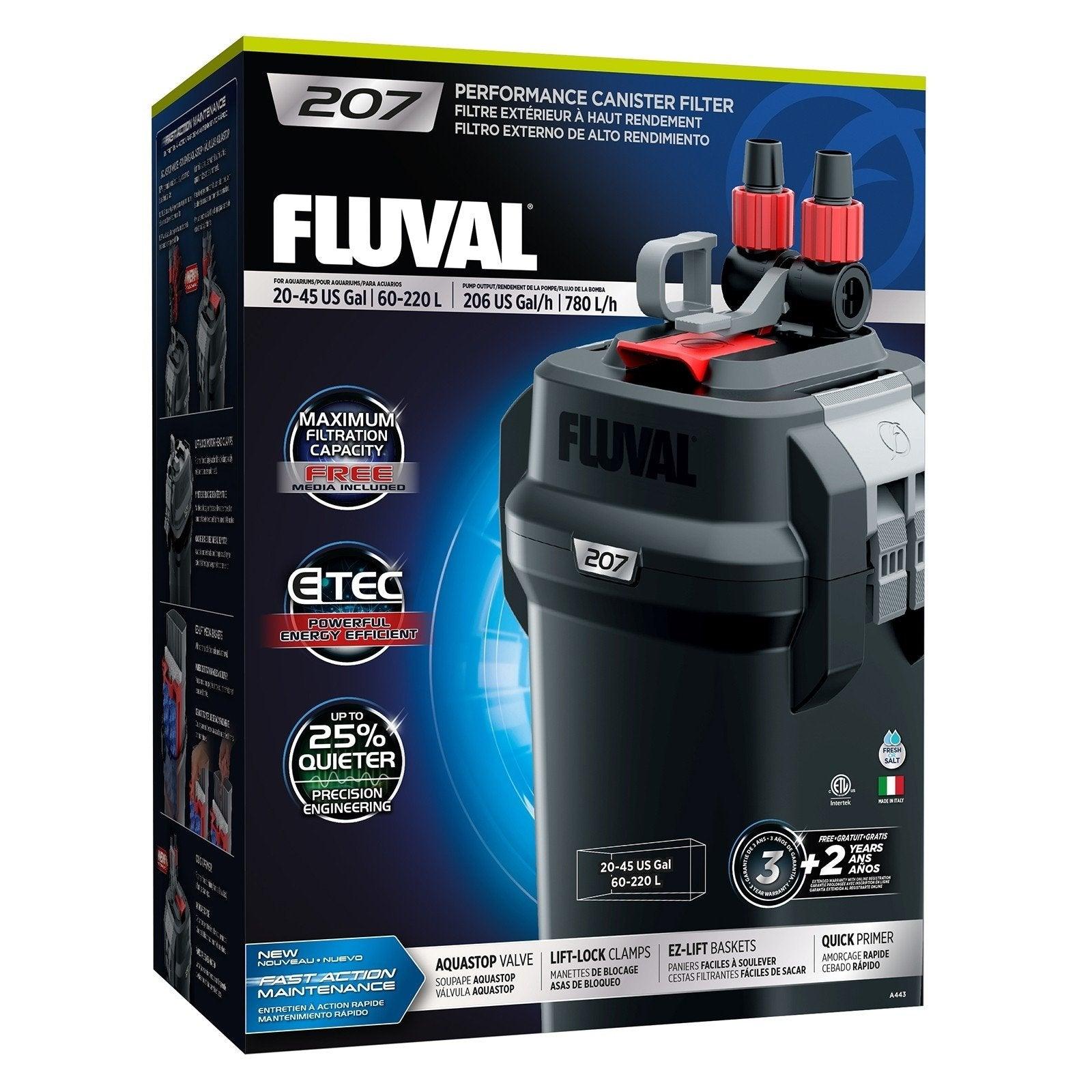 Fluval 207 Canister Filter with Free Phosphate Pad
