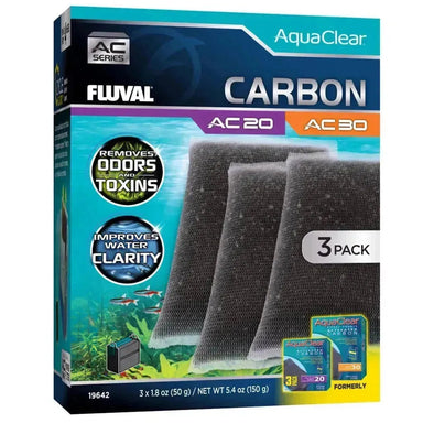 Fluval AquaClear AC30 Filter Carbon 3pk